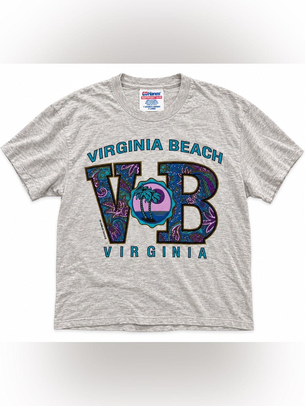 Vintage Hanes Virginia Beach tourist tee XL made in USA